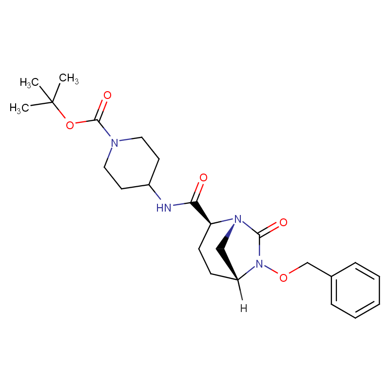 4-[[[(1R,2S,5R)-7-氧代-6-(苯基甲氧基)-1,6-二氮杂双环[3.2.1]辛烷-2-基]羰基]氨基]-1-哌啶羧酸叔丁酯