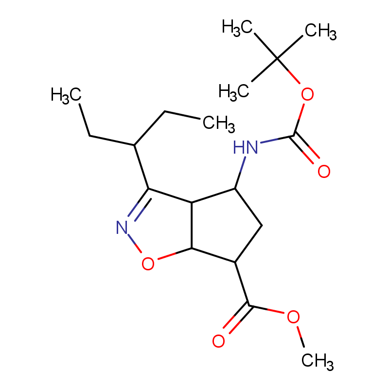 (3aR,4R,6S,6aS)-4-(叔丁氧羰基氨基)-3-（1-乙基丙基）-3a,5,6,6a-4 氢-环戊并[d]异恶唑-6-羧酸甲酯