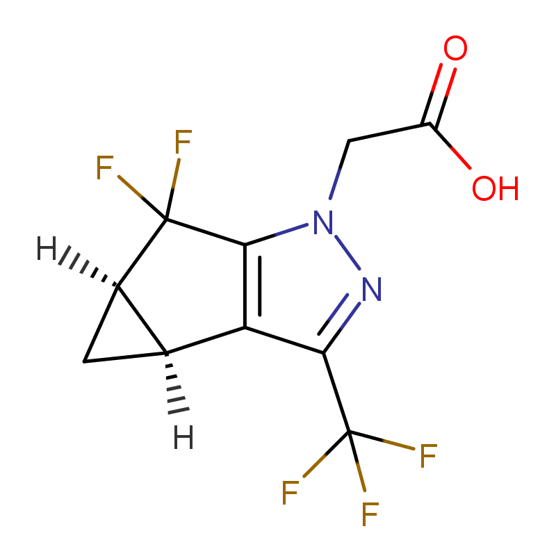 2-((3BS,4AR)-5,5-二氟-3-(三氟甲基)-3B,4,4A,5-四氢-1H-环丙烯并[3,4]环戊二烯并[1,2-C]吡唑-1-基)乙酸